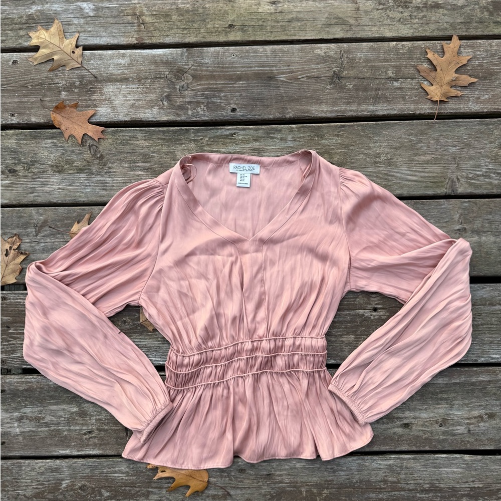 Rachel Zoe Mauve Long Sleeve Blouse